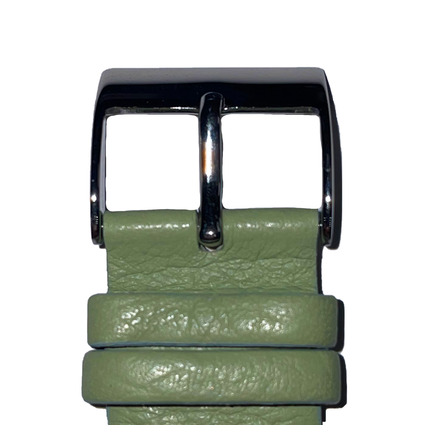 Horlogeband - 22mm - Mint groen - Echt leer