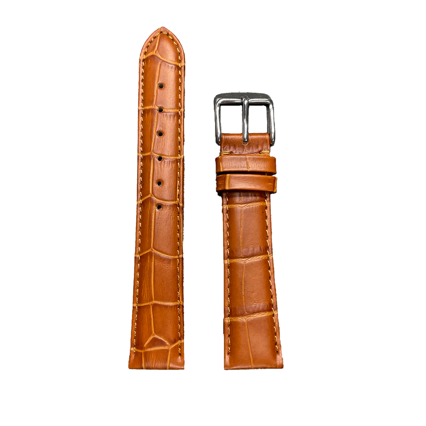 Horlogeband - 18 mm - Bruin - Echt leer