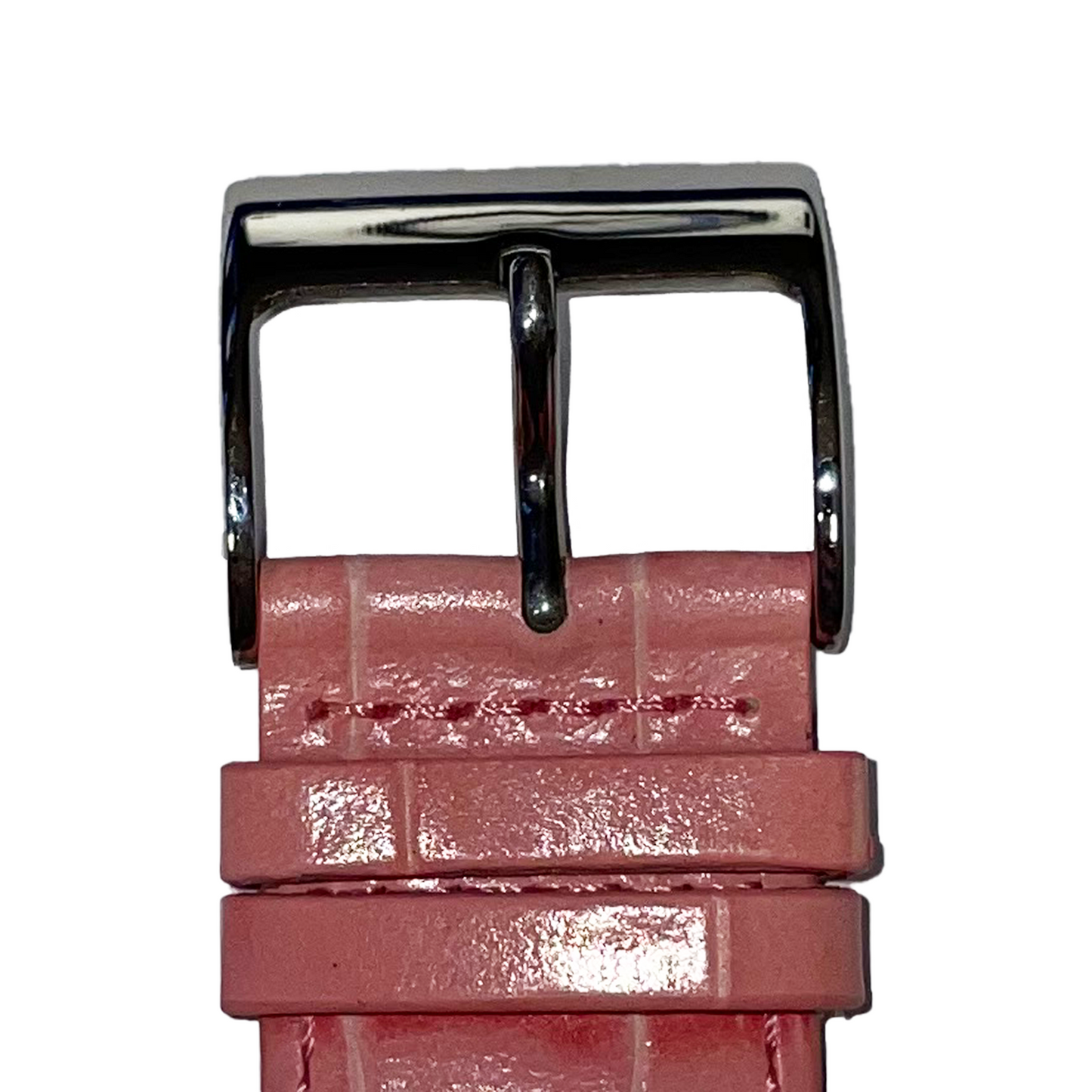 Horlogeband - 30mm - Roze - Echt leer