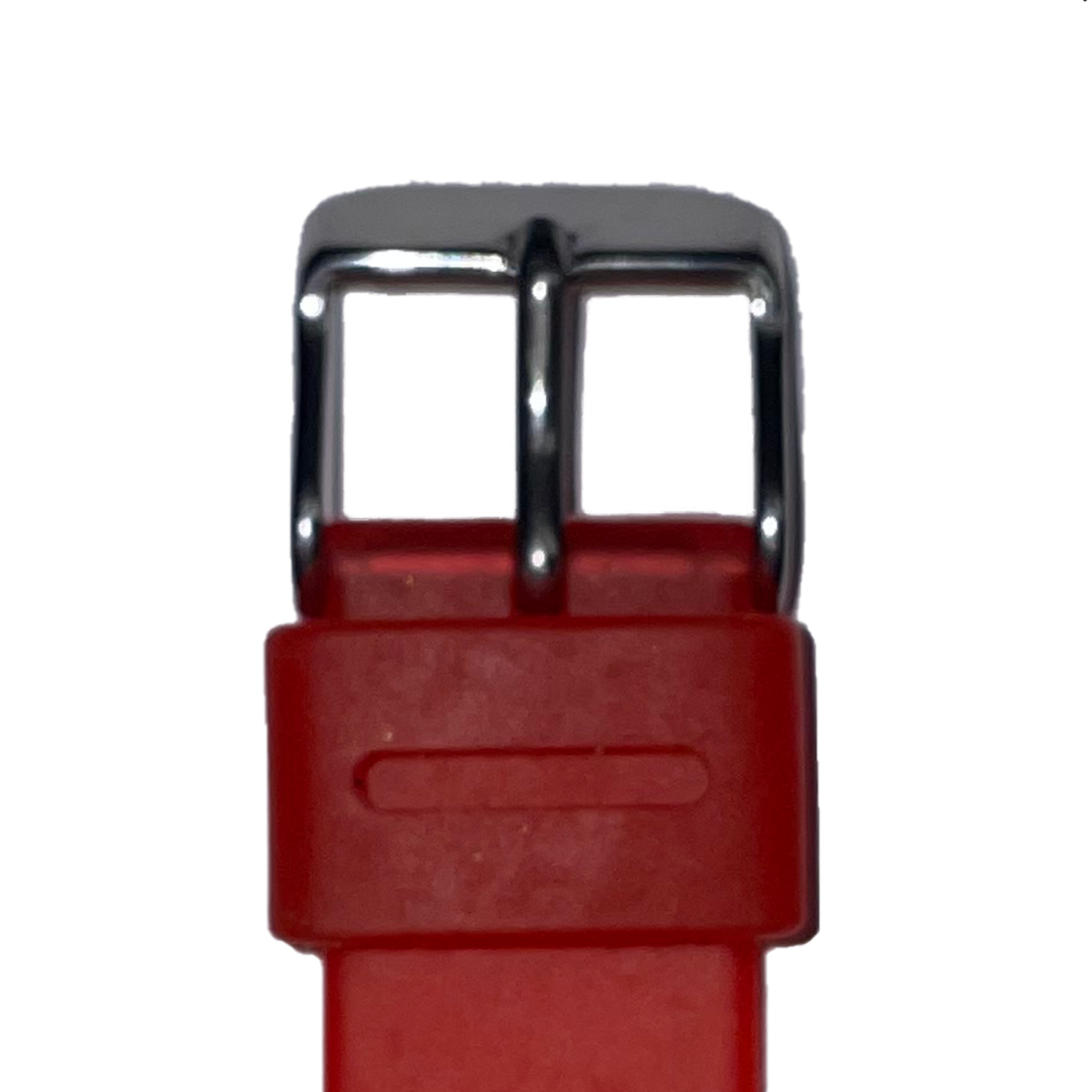 Horlogeband - 18mm - Rood - Silicone band