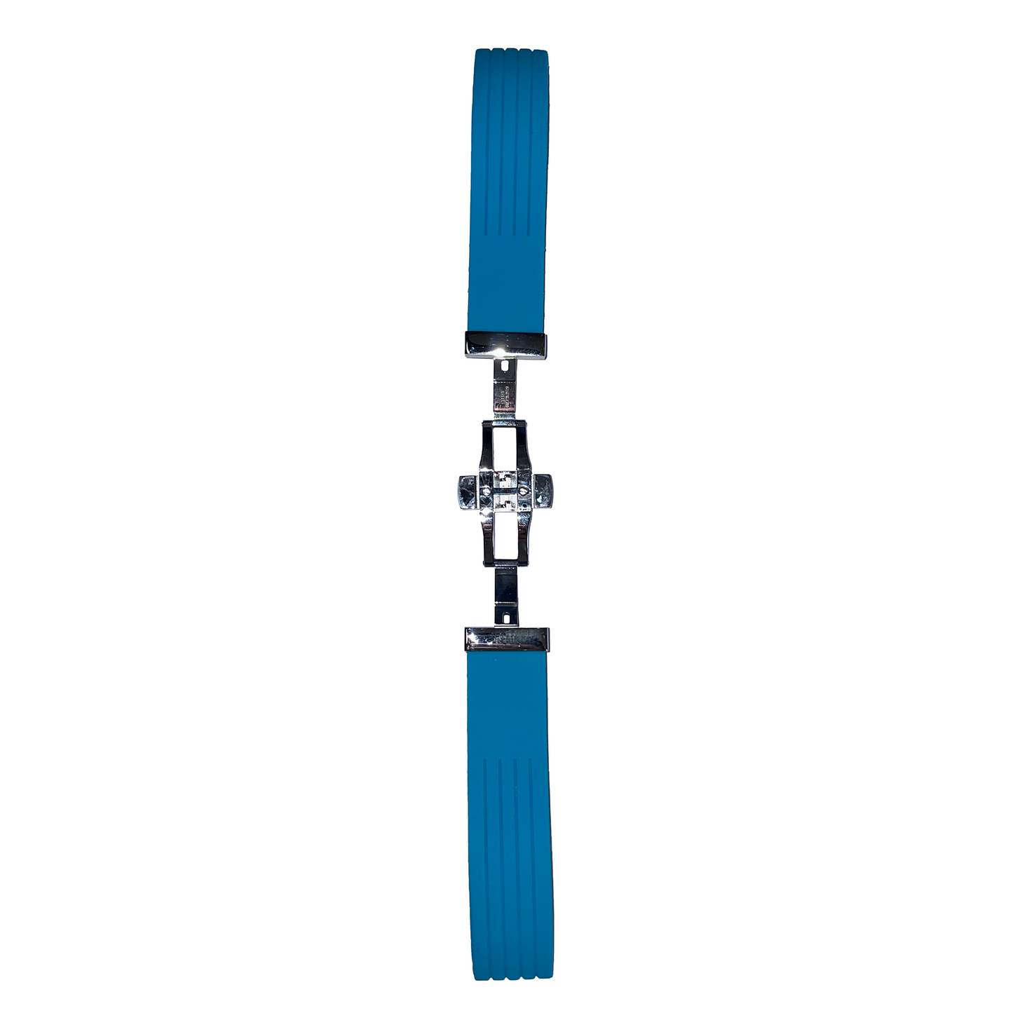 Horlogeband - 20mm - Blauw - Siliconen