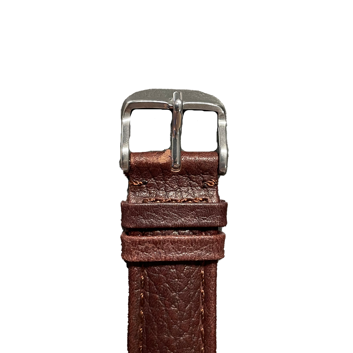 Horlogeband - 20 mm - Bruin - Echt leer