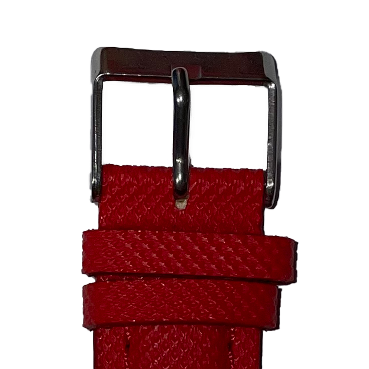 Horlogeband - 18mm - Rood - Echt leer