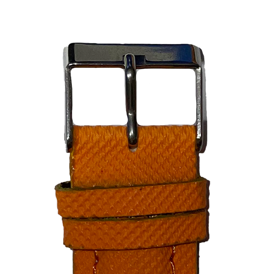 Horlogeband - 20mm - Oranje - Echt leer