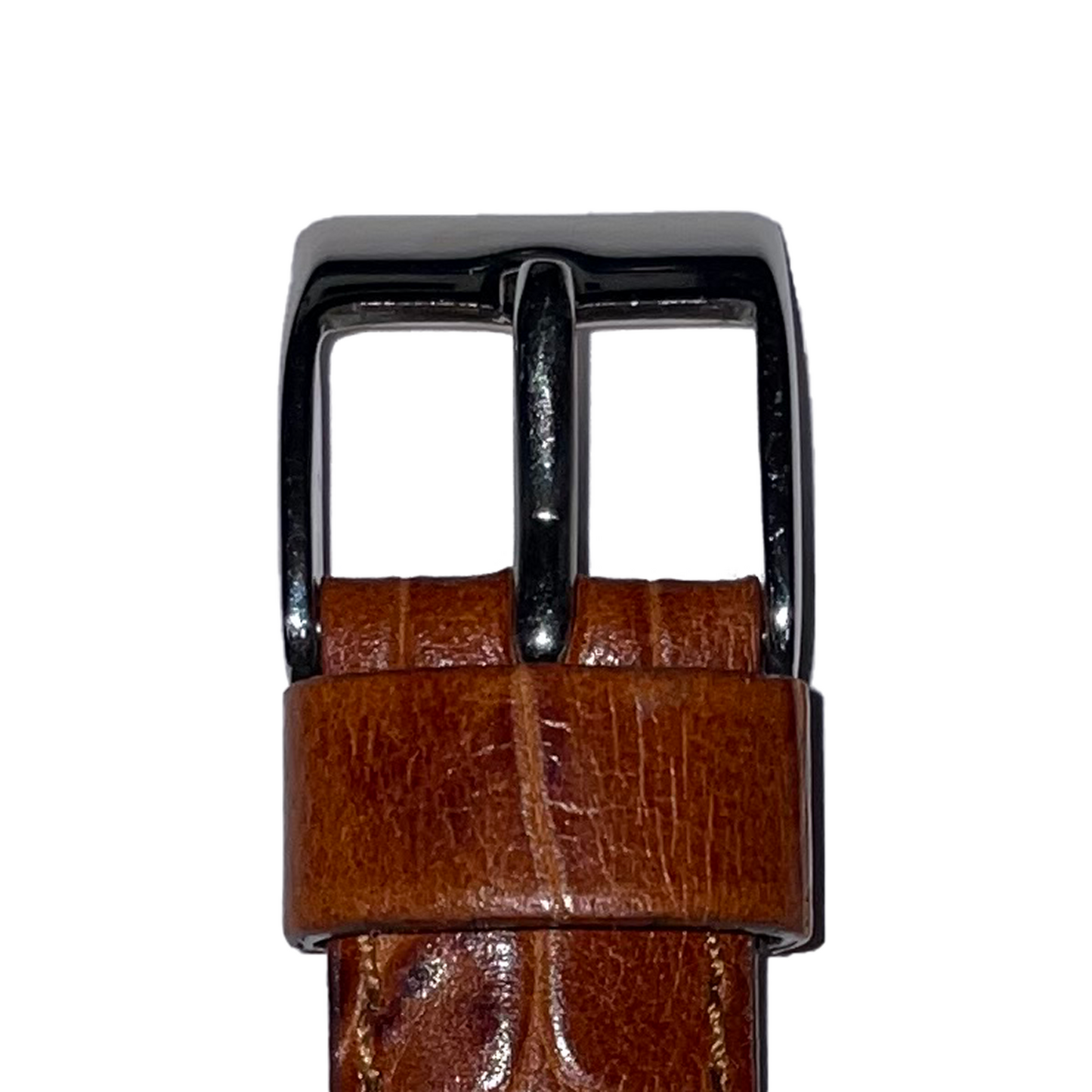 Horlogeband - 16mm, 14mm aanzet - Bruin - Echt leer