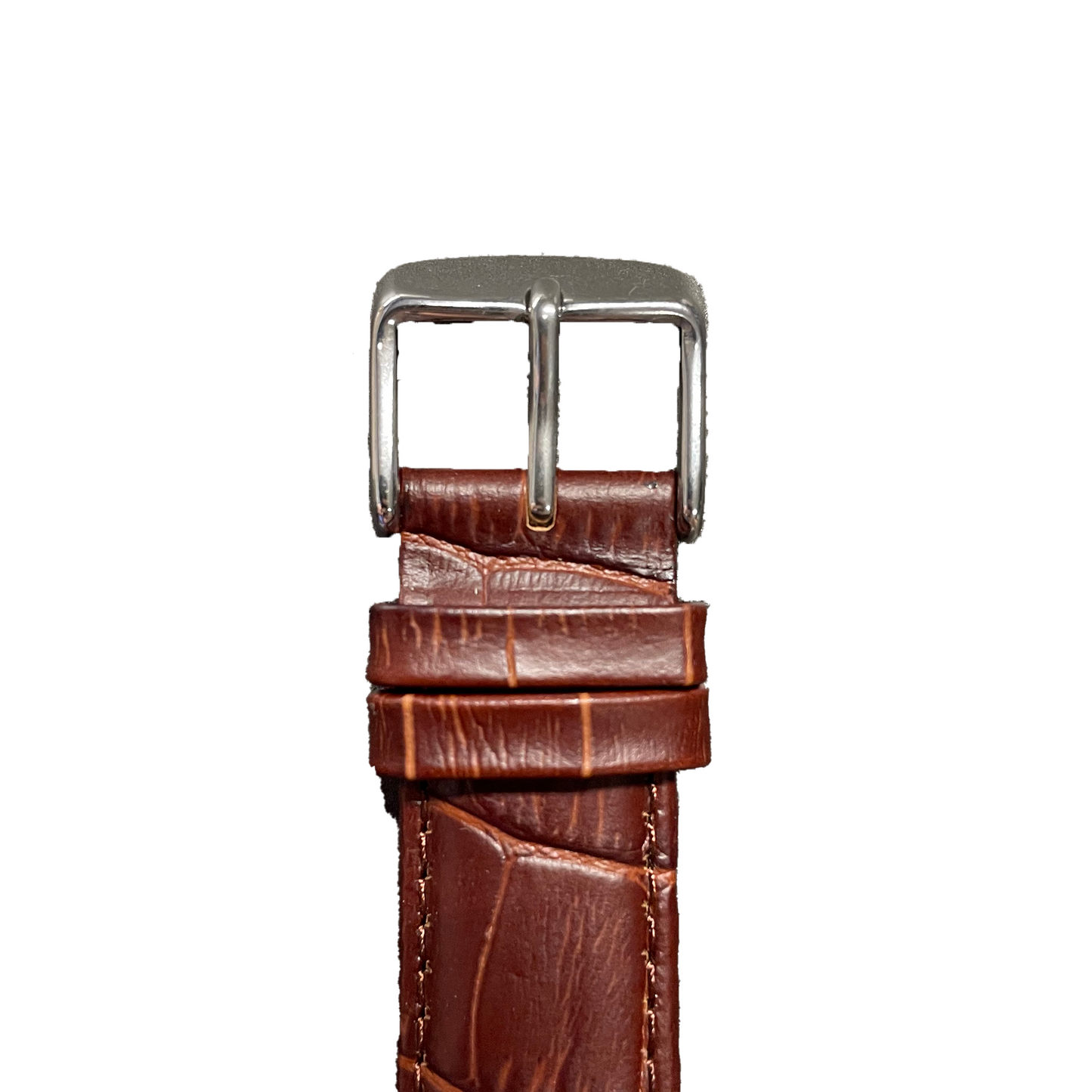 Horlogeband - 20 mm - Bruin - Echt leer