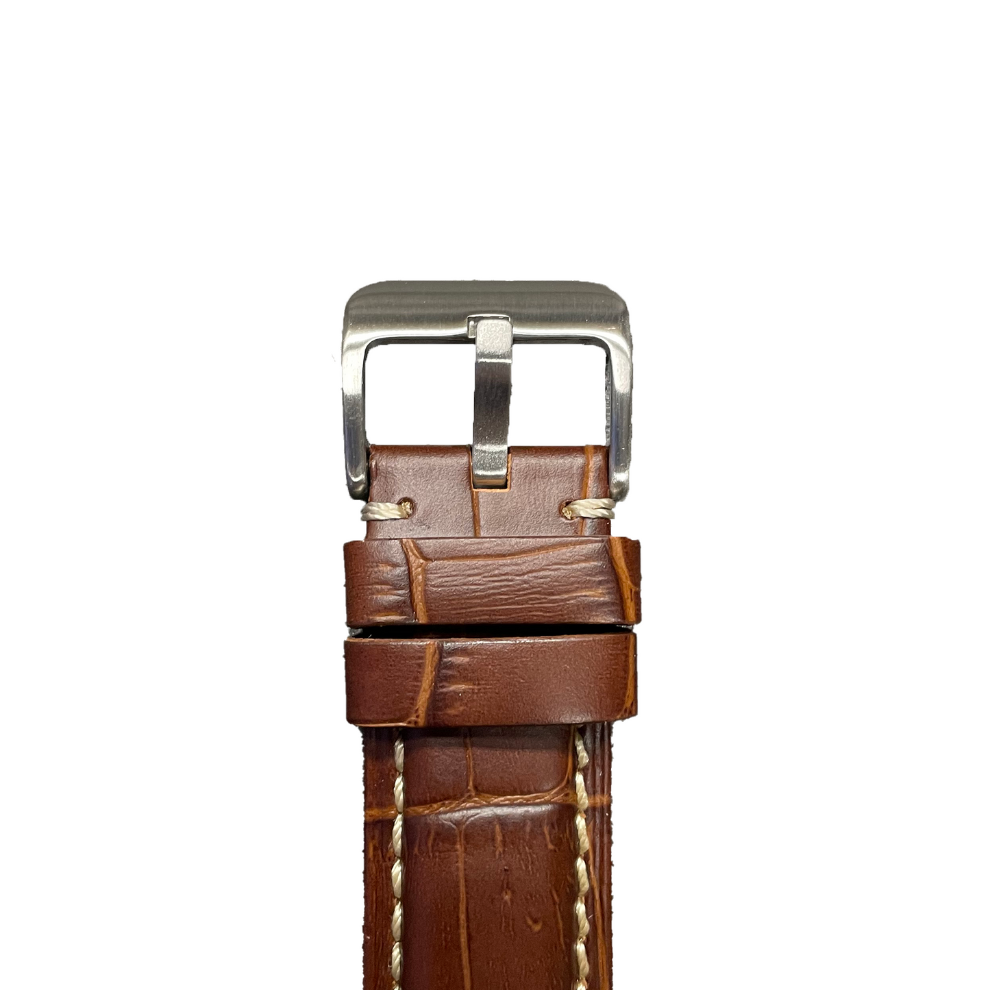 Horlogeband - 22 mm - Bruin Cognac - Echt leer