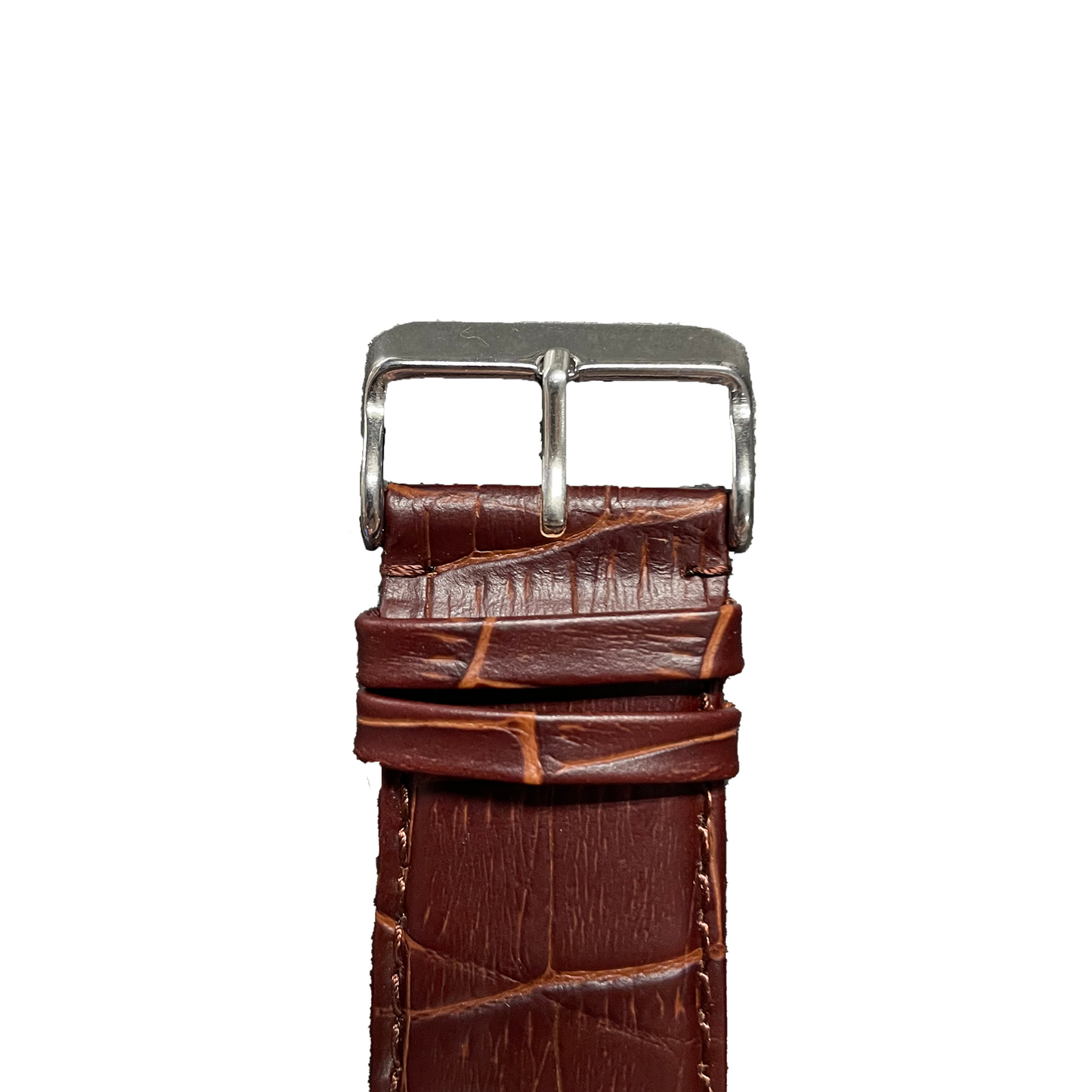 Horlogeband - 28mm - Bruin - Echt leer