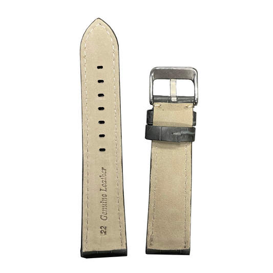 Horlogeband - 20mm - Geel - Echt leer