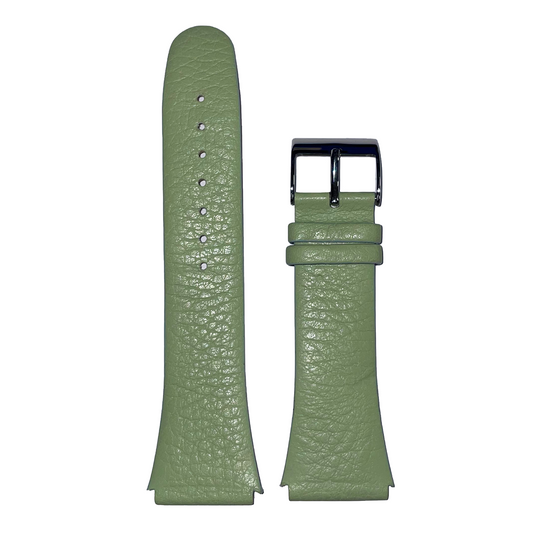 Horlogeband - 22mm - Mint groen - Echt leer
