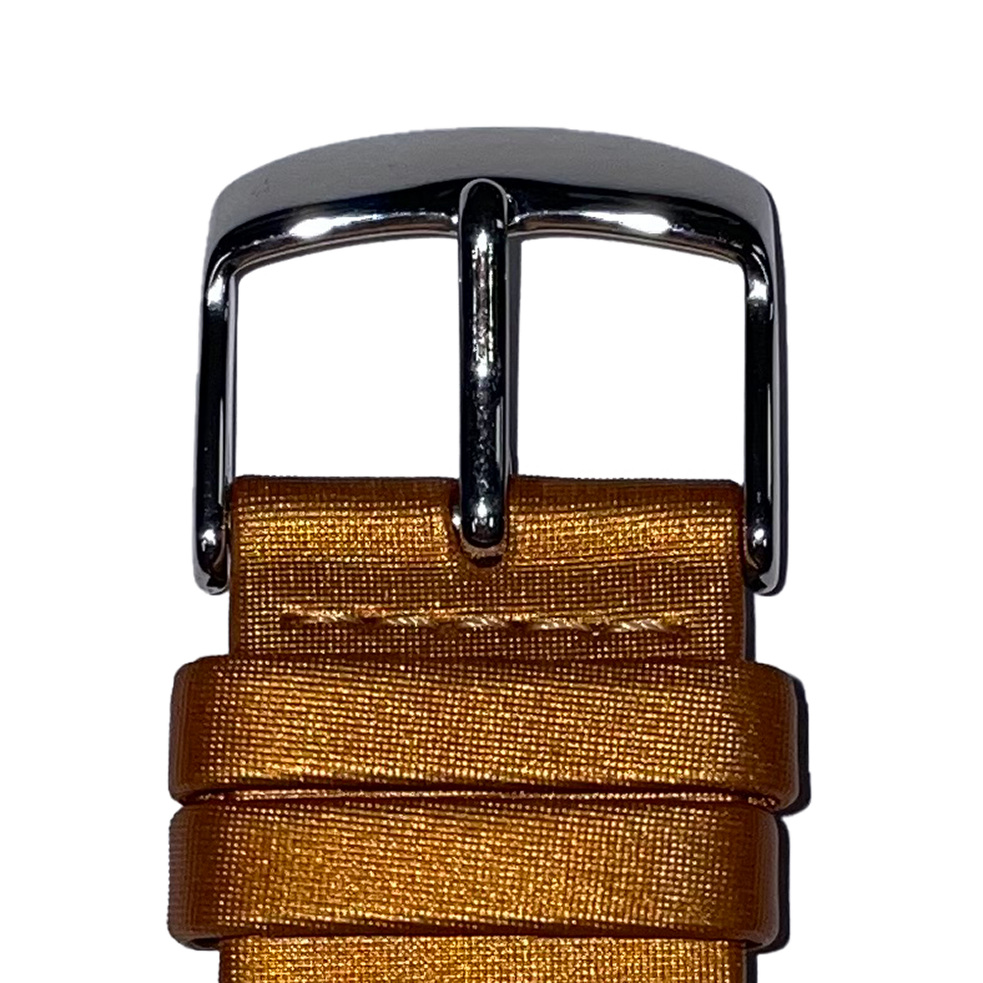 Horlogeband - 22mm - Brons - Echt leer