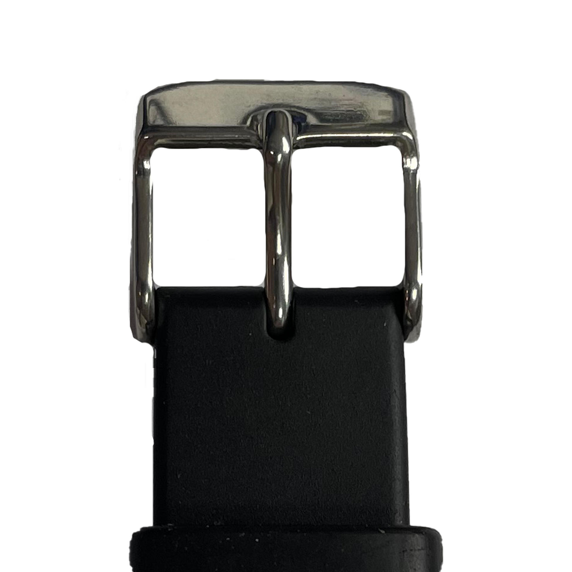 Horlogeband - 18mm - Zwart - Siliconen