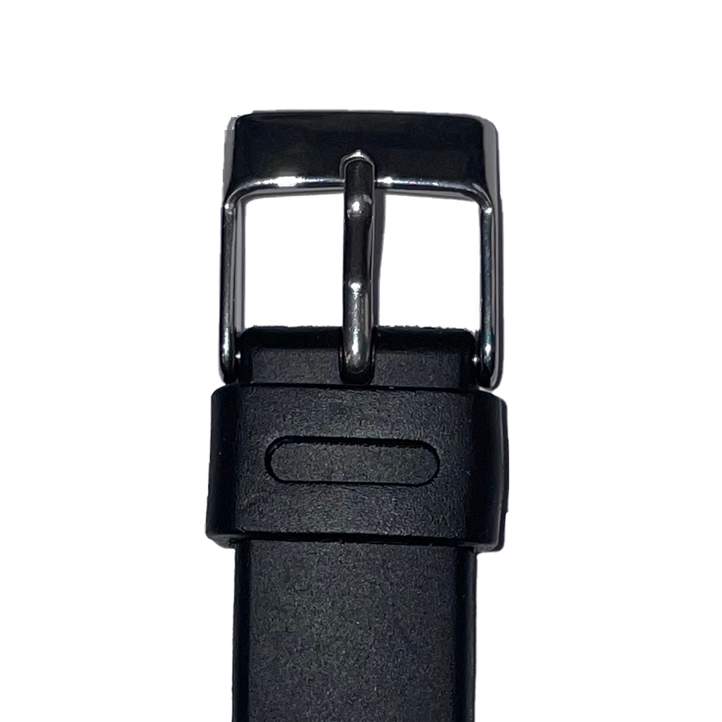 Horlogeband - 14 mm - Zwart - silicone band