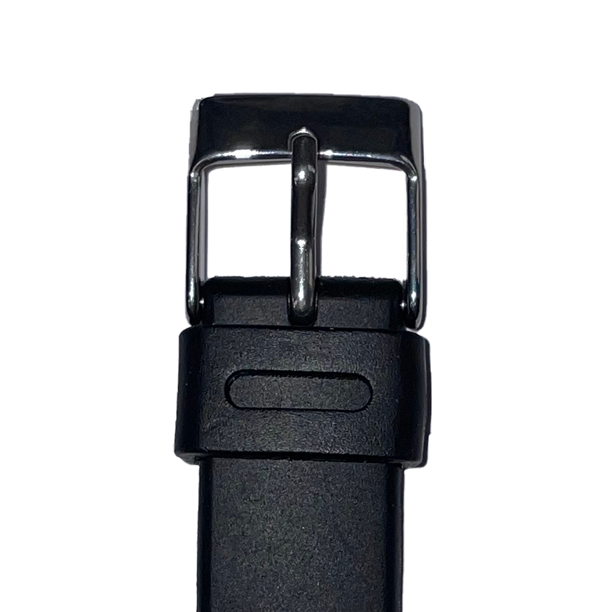 Horlogeband - 14 mm - Zwart - silicone band