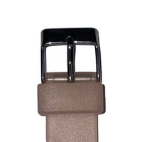 Horlogeband - 16mm - Wit/Roze - Transparante silicone band - Roestvrijstalen gesp