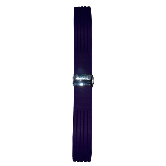 Horlogeband - 20mm - Paars - Siliconen