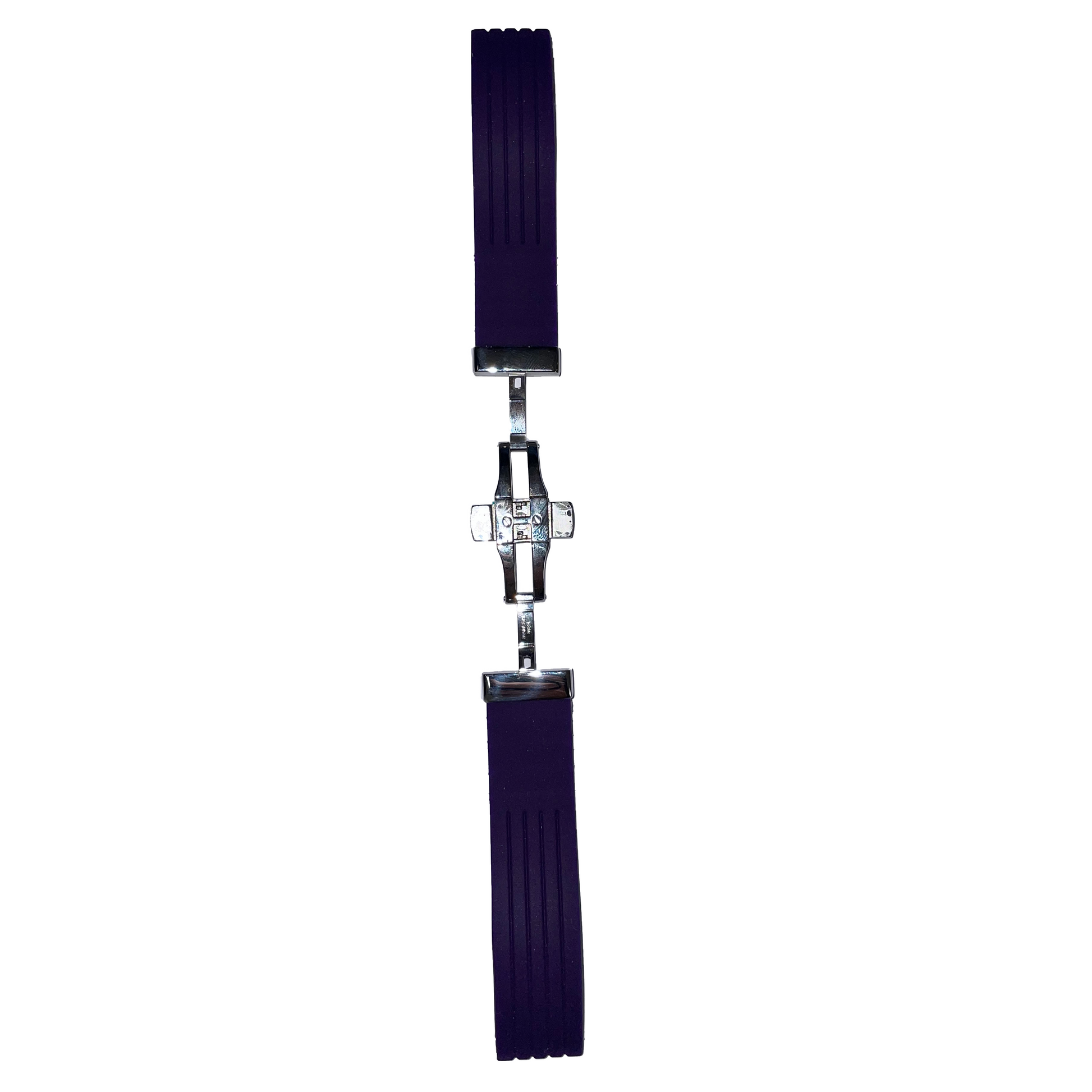Horlogeband - 20mm - Paars - Siliconen