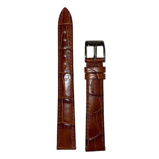 Horlogeband - 14mm - Bruin - Echt leer
