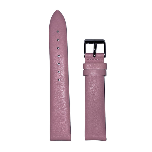 Horlogeband - 18mm - Roze - Echt leer