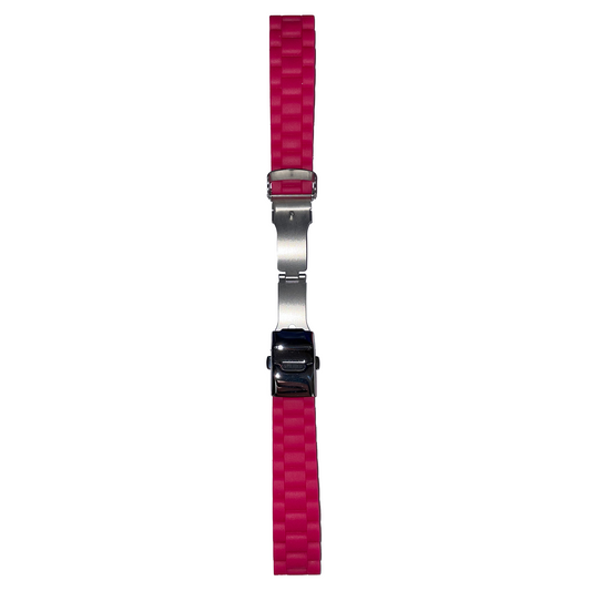 Horlogeband - 20mm - Roze - Siliconen