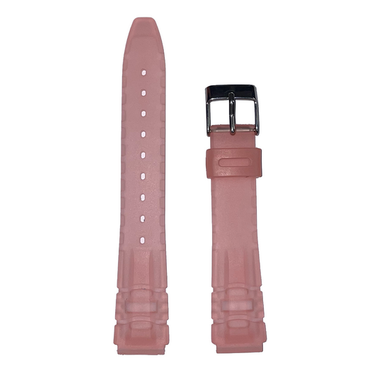 Horlogeband - 16mm - Licht roze - Silicone band