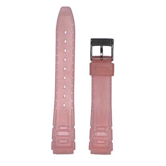 Horlogeband - 16mm - Licht roze - Silicone band